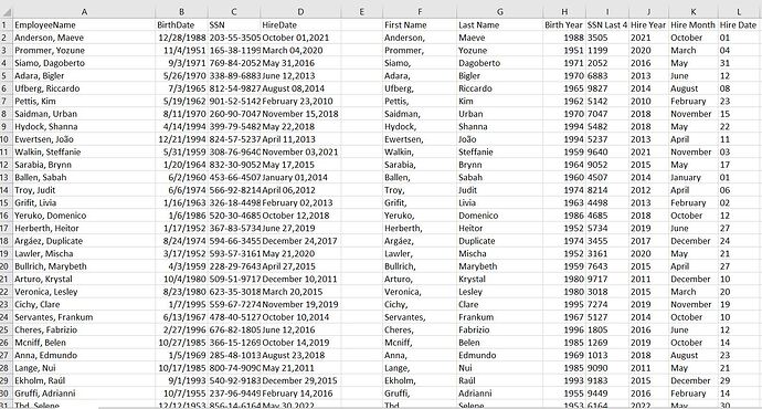 Data transformation 1