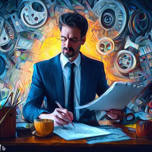 Accountant Audits Art