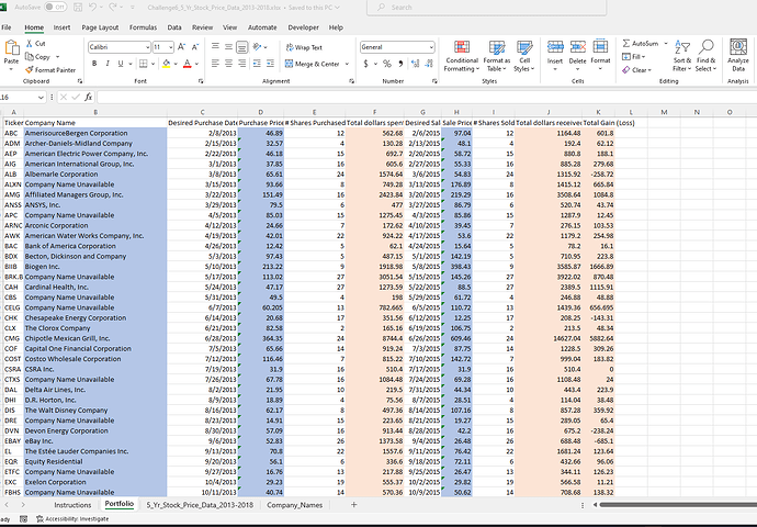 Excel practice 1