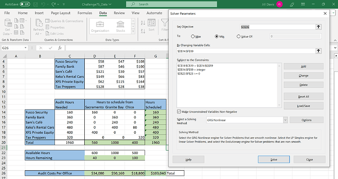 Jill_Davis Excel Challenge