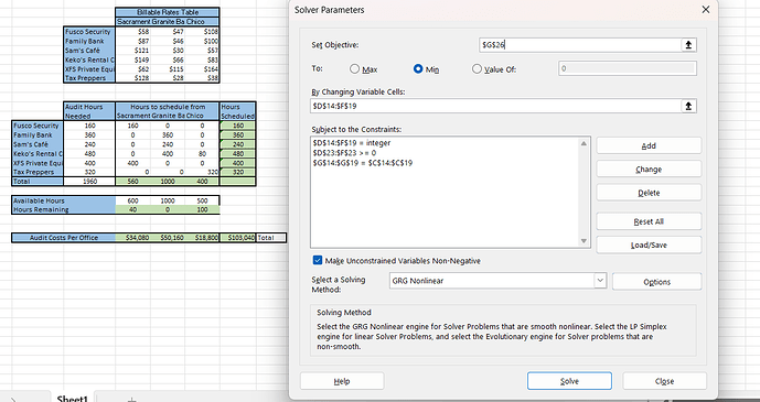 solver solution